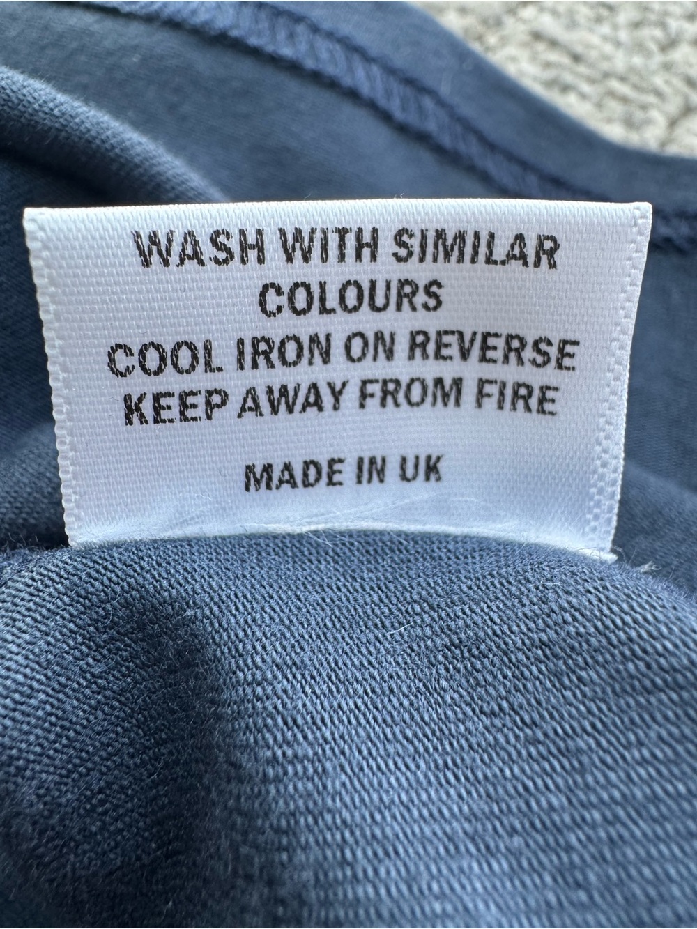 Wear London HOXTON RAGLAN SLEEVE FITTED Cotton Crewneck Tee NWT Minimalist XL - Picture 9 of 9